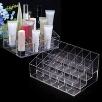 24 grid lipstick box acrylic makeup organizer storage box lipstick nail polish display stand holder cosmetic organizer box