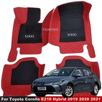Car Floor Mats For Toyota Corolla E210 Hybrid 2019 2020 2021 Custom Carpet Auto Accessories Anti dirty Waterproof Cover Car Mats