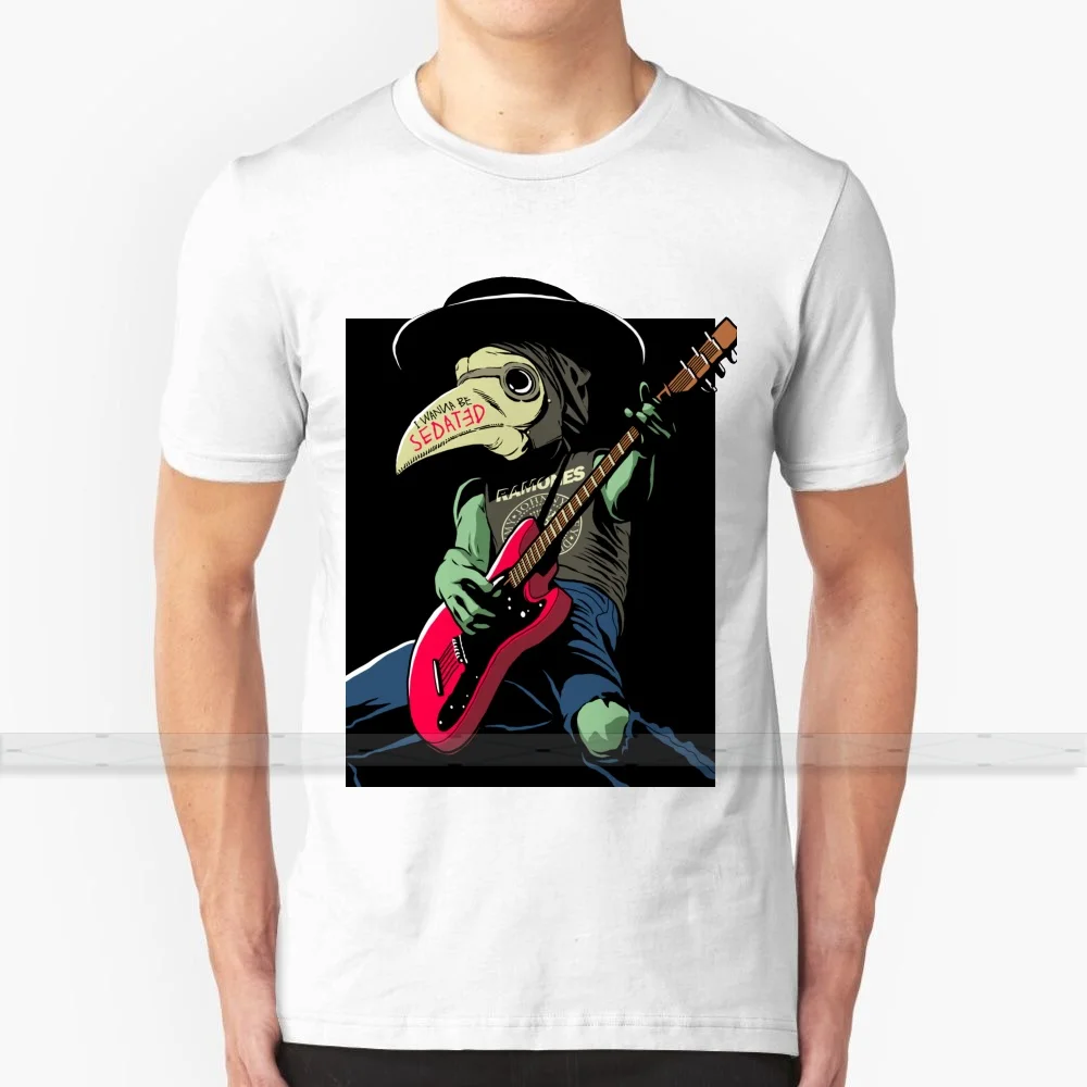 

Sedated T shirt Men's Women's Summer 100% Cotton Tees Newest Top Popular T Shirts rock plague black death punk guitar