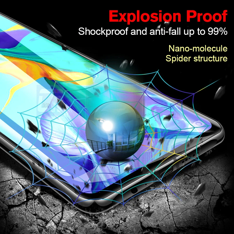 Закаленное стекло 2.5D с защитой от синего света для Huawei P Smart Y5 Y6 Y9 2019 Z Plus Nova 3 5t 5i 7i 2
