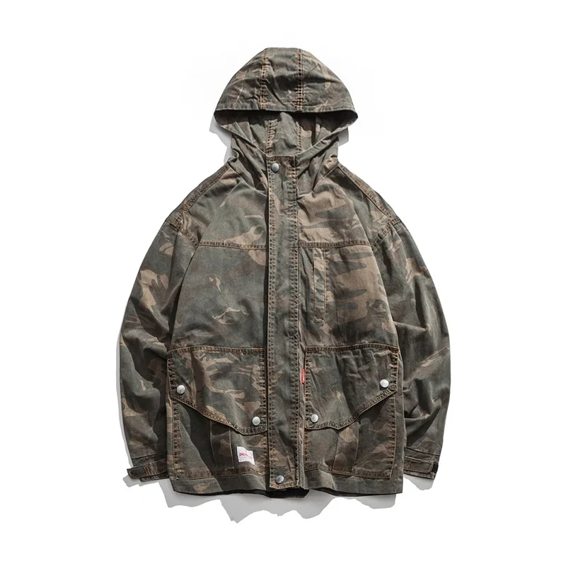 

2021 spring hooded trend camouflage jaet