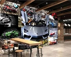 Самоклеящиеся обои на стену, профессиональные высококачественные 3D-обои для спортивного автомобиля, стены с разбитым стеклом