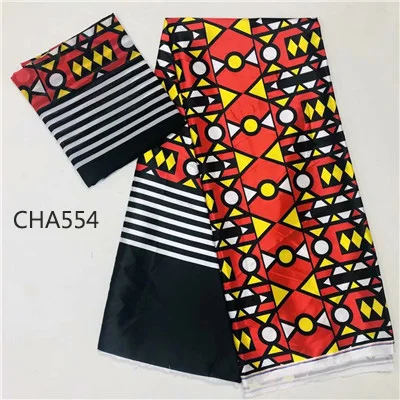 

Lasted african Nigerian imitated ankara soft print wax prints silk fabrics tissus 2yards chiffion + 4yards modal for dress