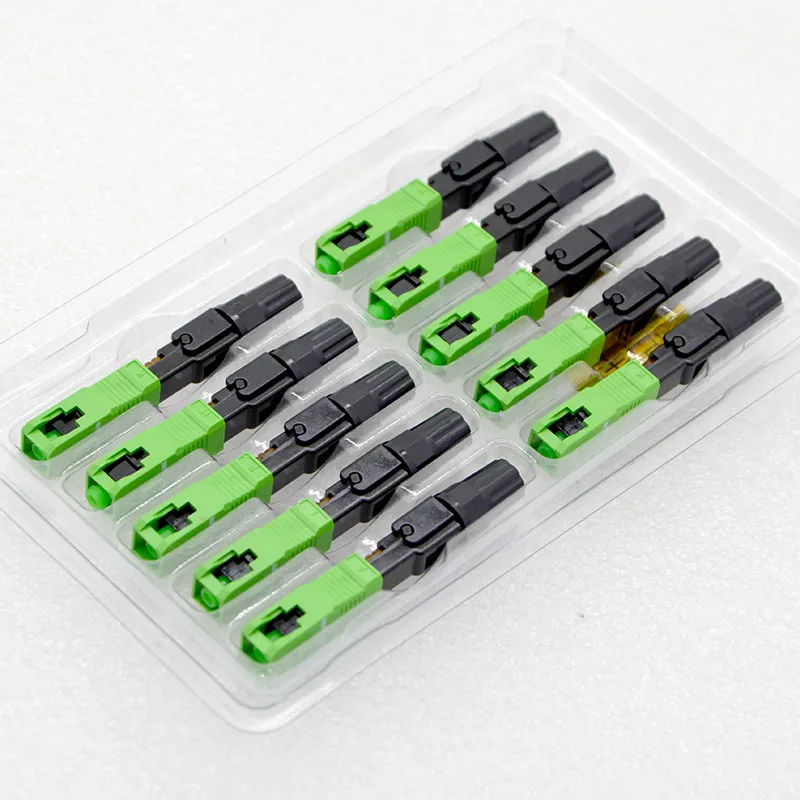 200 шт. Новый волоконно оптический быстроразъемный разъем SC UPC/APC однорежимный