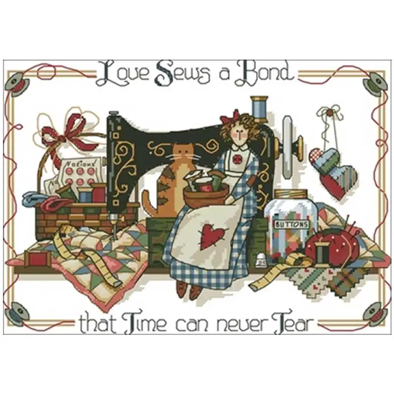 

I love Вышивание узоры Счетный крест 11CT 14CT 18CT Сделай Сам китайский вышивка крестом наборы вышивка рукоделие Наборы