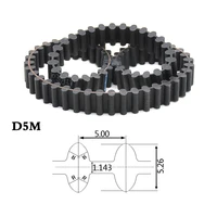 1pcs d5m500 d5m615 double side timing belt double sided toothed synchronous belts width 152025mm