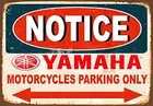 Обратите внимание, только металлическая жестяная вывеска для мотоциклов Yamaha, настенная табличка, Декор