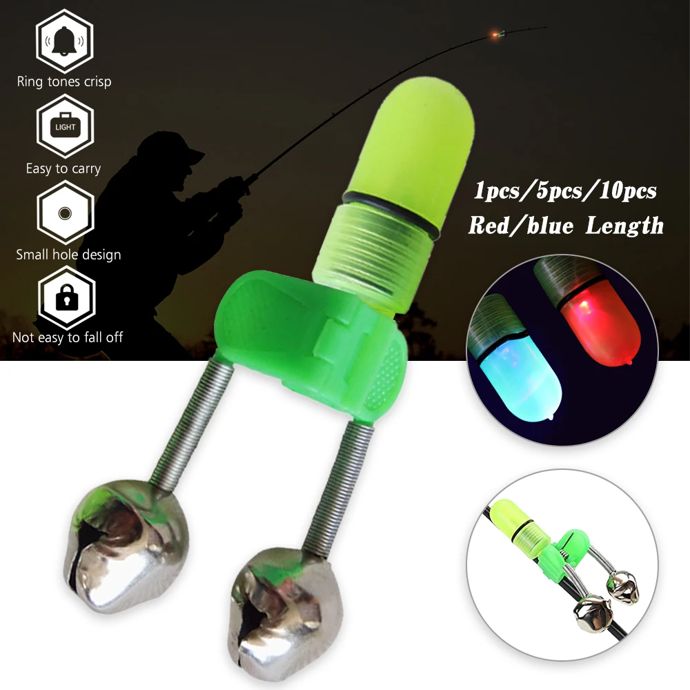 Мини светодиодный светильник с сигнализацией для ловли рыбы 1 шт./5 шт./10