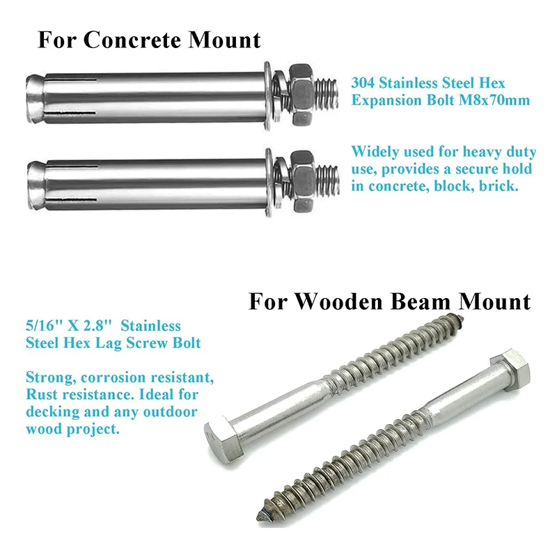 

Swing Suspension Hardware,Suspension Ceiling Hook, 360 Rotating Heavy Hook,for Porch Chair Yoga Hammock Gym Swing,Etc