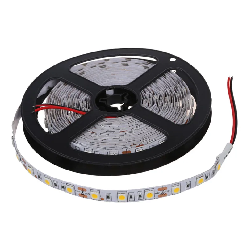 5 м 300 теплый белый светодиодный 5050 SMD гибкий светильник 12V DC Home Club|Светодиодные