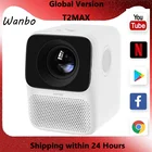 Глобальная версия Wanbo T2 MAX проектор 1080P Мини светодиодный портативный проектор 1920*1080P Вертикальная коррекция Keystone для домашнего офиса
