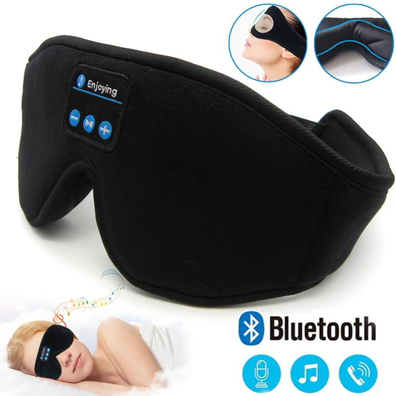 JINSERTA Bluetooth 5 0 3D Беспроводной стерео наушники держатель телефона для сна Мягкие