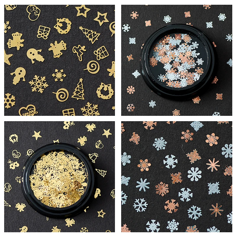 Четыре лилии Рождественская серия наклейки золотого и серебряного цвета