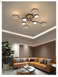 Modern minimalist living room lamp light luxury art Nordic restaurant chandelier