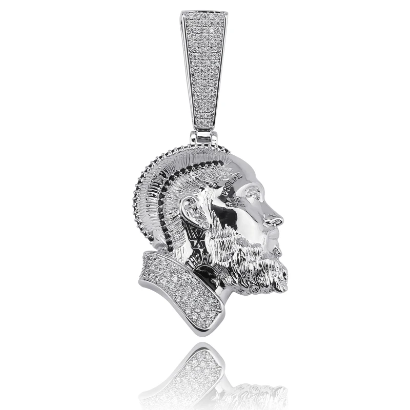 Silver TOPGRILLZ R.I.P Nipsey Hussle ожерелье и кулон с теннисная цепочка со Льдом Bling кубический циркон блестящие мужские украшения в стиле хип-хоп - Окраска металла: Silver