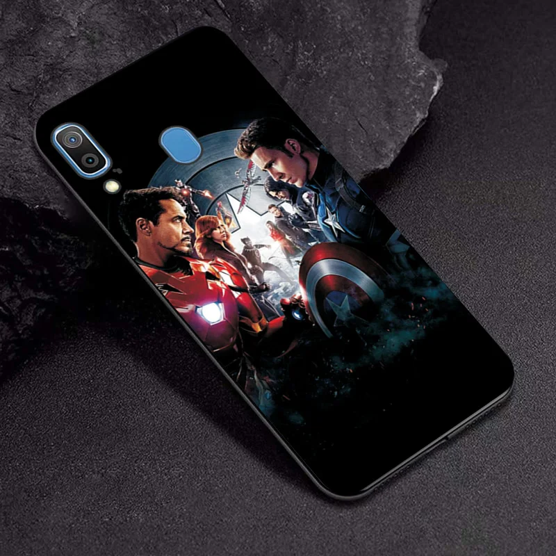 Для samsung Galaxy A10 A20 A20E A30S A40 A50S A60 A70S чехол КРЫШКА ДЛЯ samsung M10 M40 Marvel Человек-паук черный ТПУ чехол для телефона A50 - Цвет: TPUBLK625