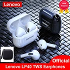 Беспроводные наушники Lenovo LP40, Bluetooth 5,0, гарнитура, стереонаушники для музыки, сенсорное управление, водонепроницаемые наушники с микрофоном