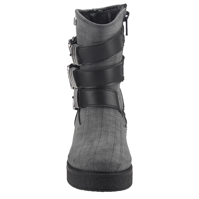 

Vicco 954.V. 326 Gray Casual Thermal Zipper Girls Shoes Children Boots