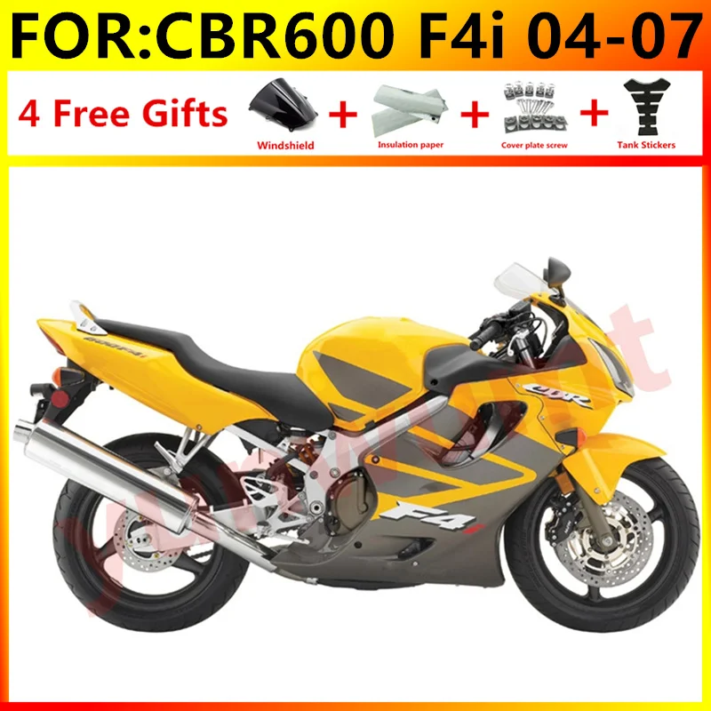 Новый комплект обтекателей для мотоцикла ABS Подходит Honda CBR600 F4i CBR 600 FS 2004 2005 2006 04 05 06