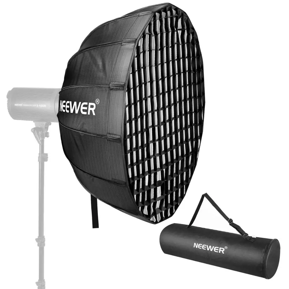 Neewer Hexadecagon Складная Серебристая Косметическая тарелка с креплением Bowens съемный