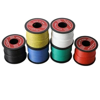 60m roll hook up stranded wire 22 awg ul3132 flexible silicone electrical wire rubber insulated tinned copper 300v 6 colors