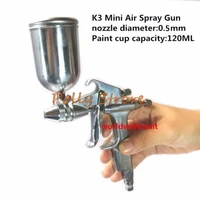 k 3 mini air spraying spray paint gun sprayer gravity type nozzle 0 5mm