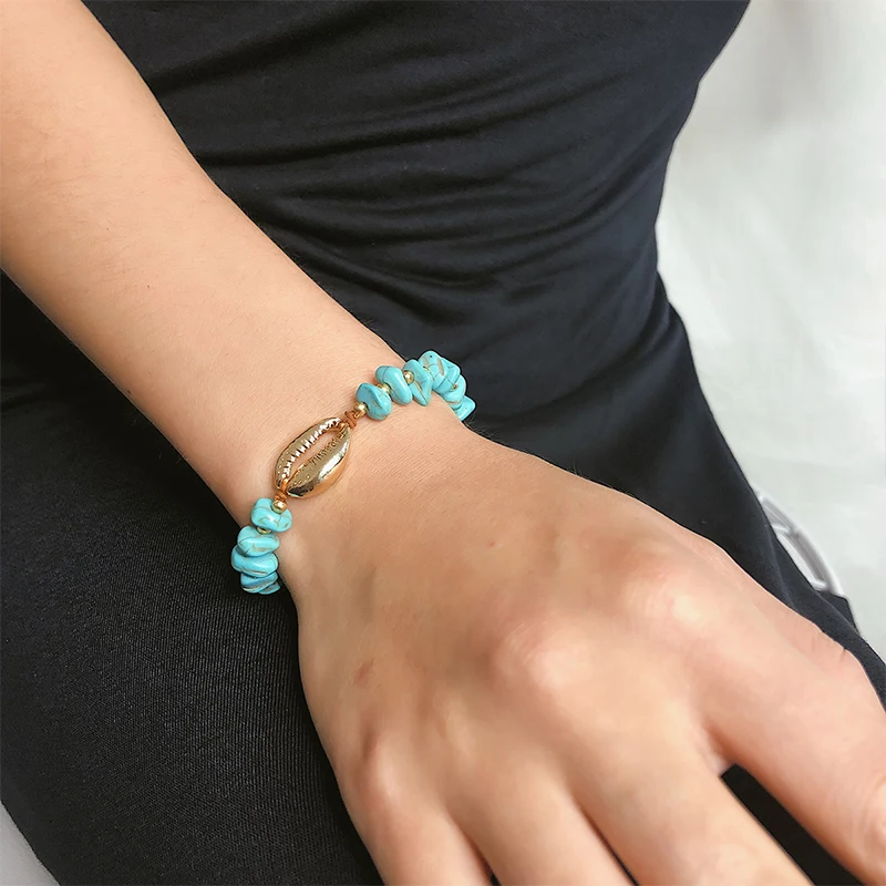2019 Летний Новый браслет для мужчин и женщин в богемном стиле неровный голубой