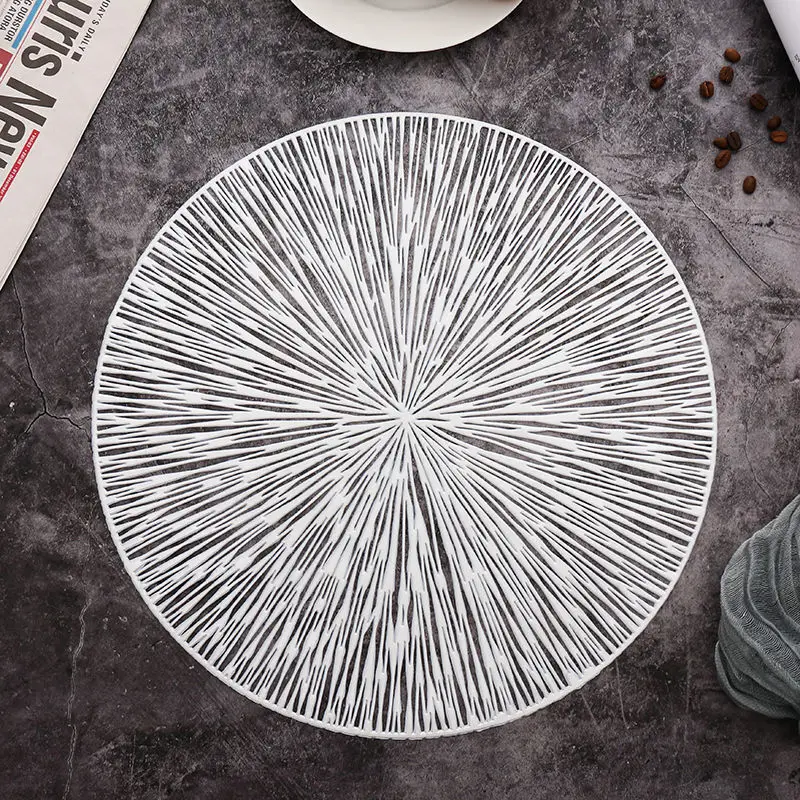 

Nordic Placemat Decoration Mat Western Placemat Heat Pad Household Table Mat Round Tableware Mat