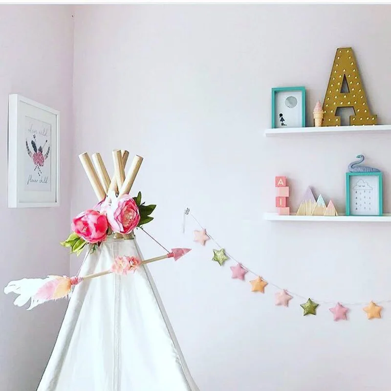 Палатка в скандинавском стиле INS подвесная стрела деревянная настенное