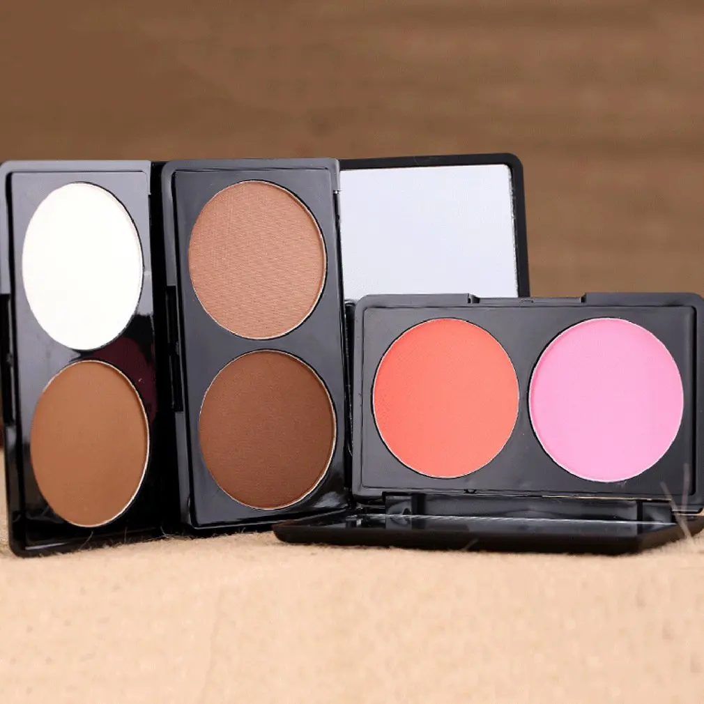 V лицо двойной Румяна матовая помада модифицированный контур повышение цвета два