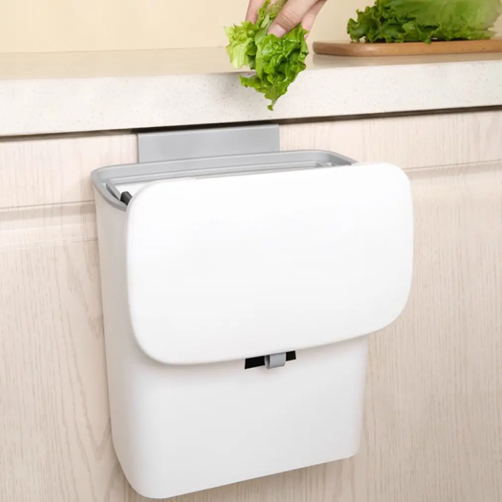 

General-purpose Trash Can For Kitchen Supplies Multifunctional Non-punch Trash Can Can Hang Trash Storage Cabinets