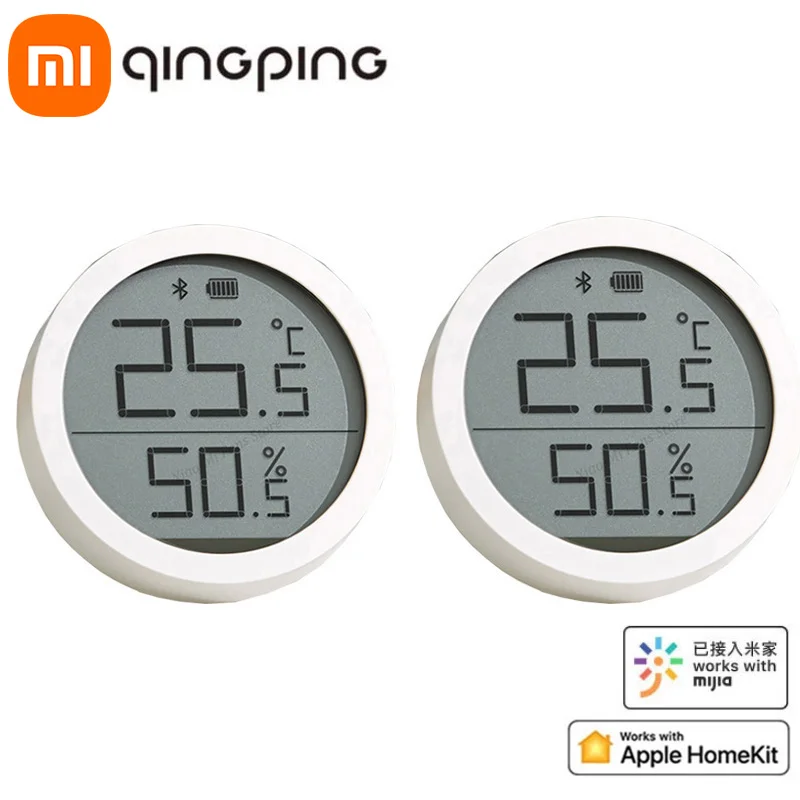 

Xiaomi Cleargrass Qingping Bluetooth Thermometer Hygrometer Temperature Humidity Sensor for Apple Siri HomeKit/Mi Mijia App Home