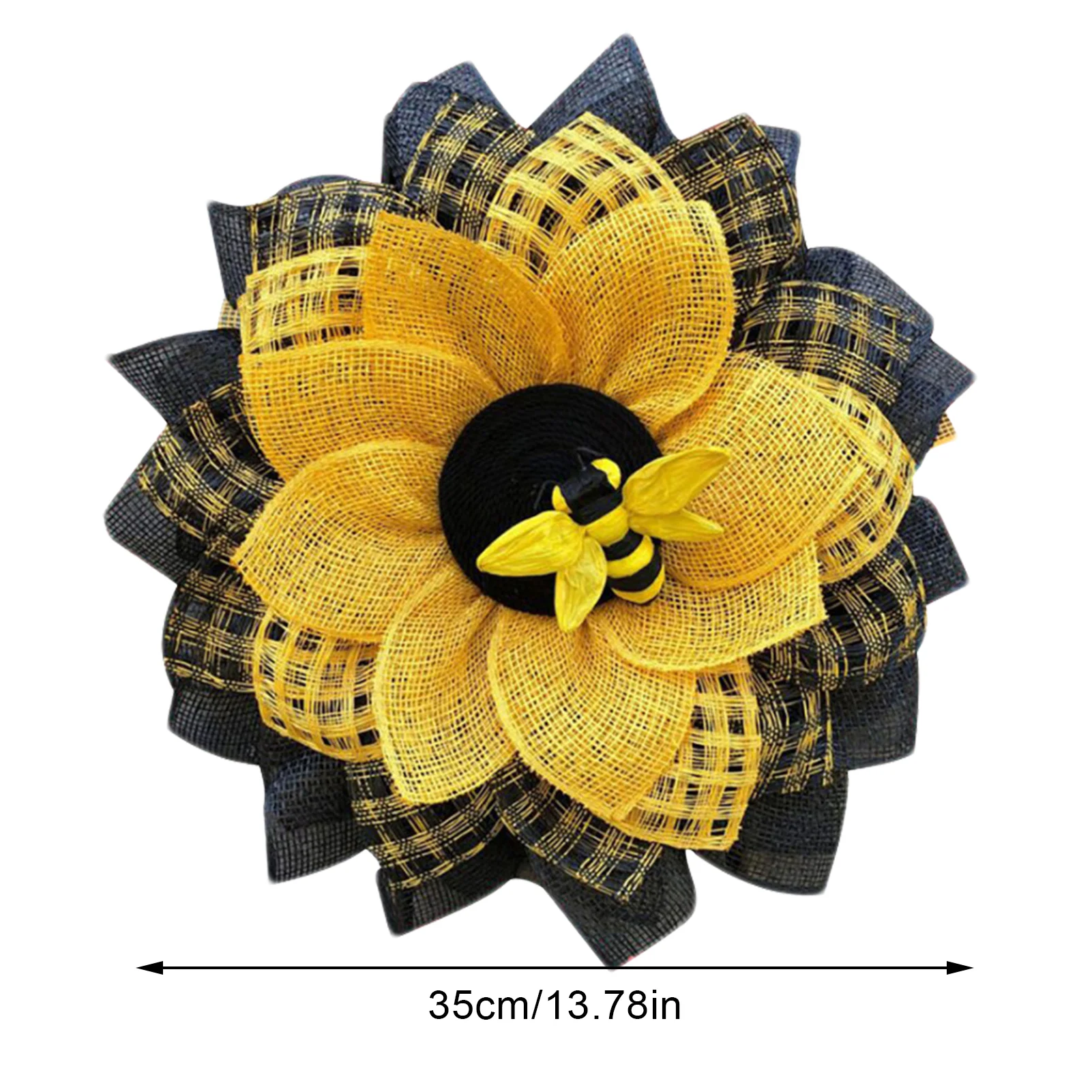 

Nordic Pastoral Style Sunflower Bee Garland Door Hanging Creative Small Fresh Garland Decoration Holiday Layout Ornaments