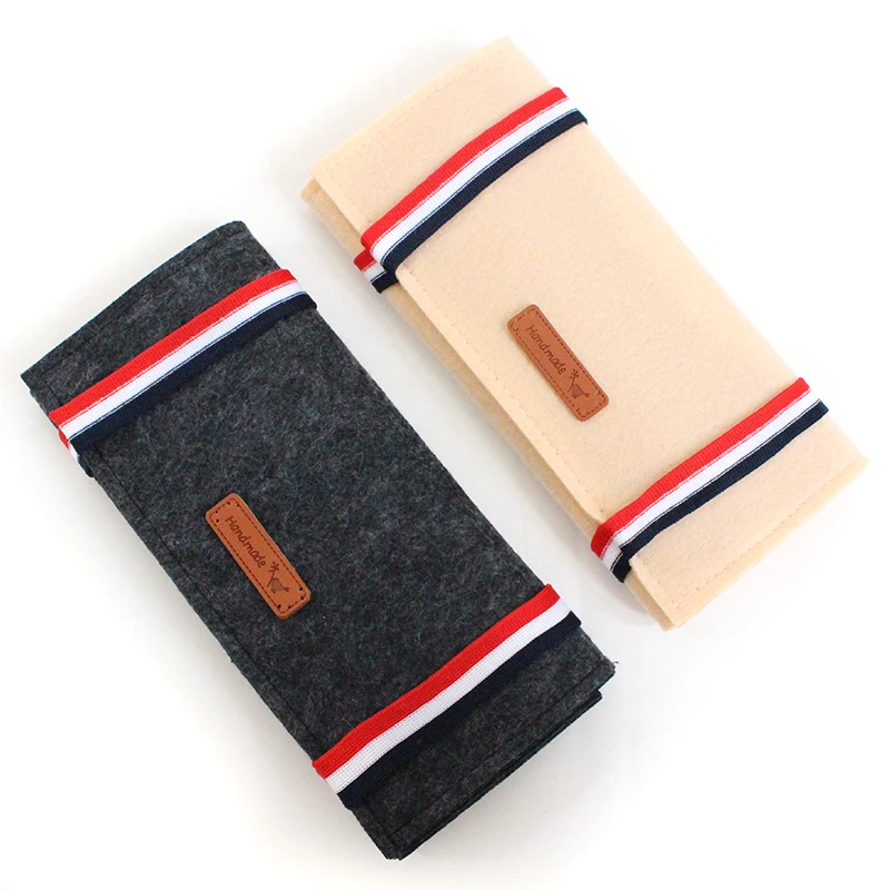Портативная войлочная ткань рулон для ювелирных украшений сумка для хранения серьги ожерелья браслеты кольца складной карманный органайзер дорожная домашняя организация