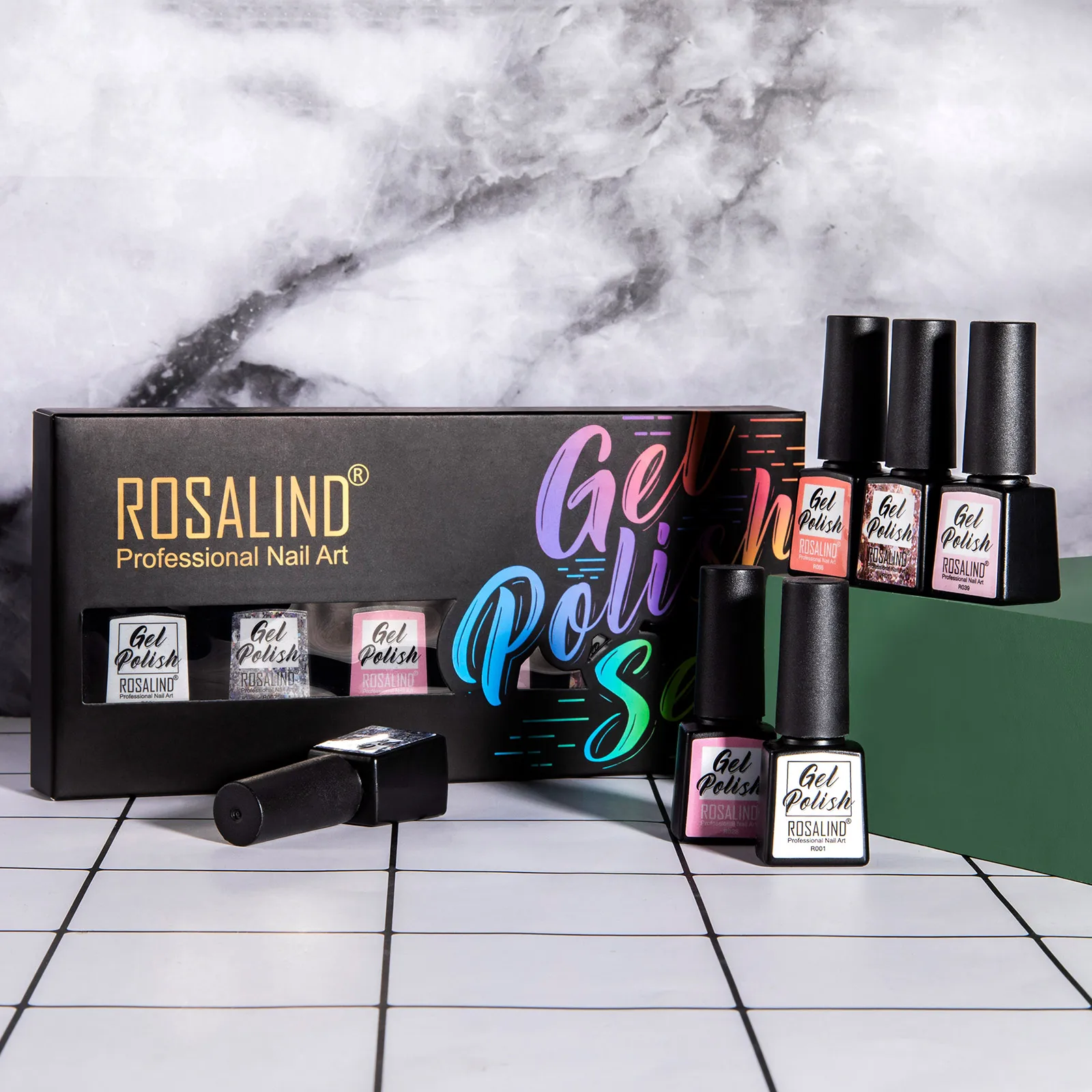 Гель-лак ROSALIND для ногтей комплект маникюра Полупостоянный Гибридный лак |