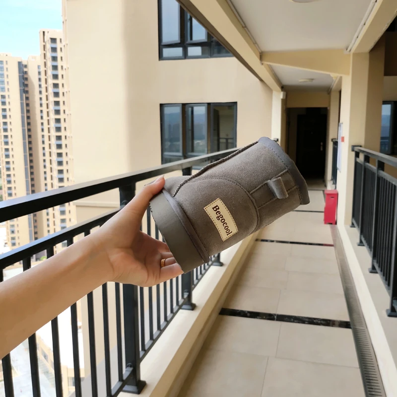 Begocool женские зимние ботинки из натуральной коровьей замши австралийские