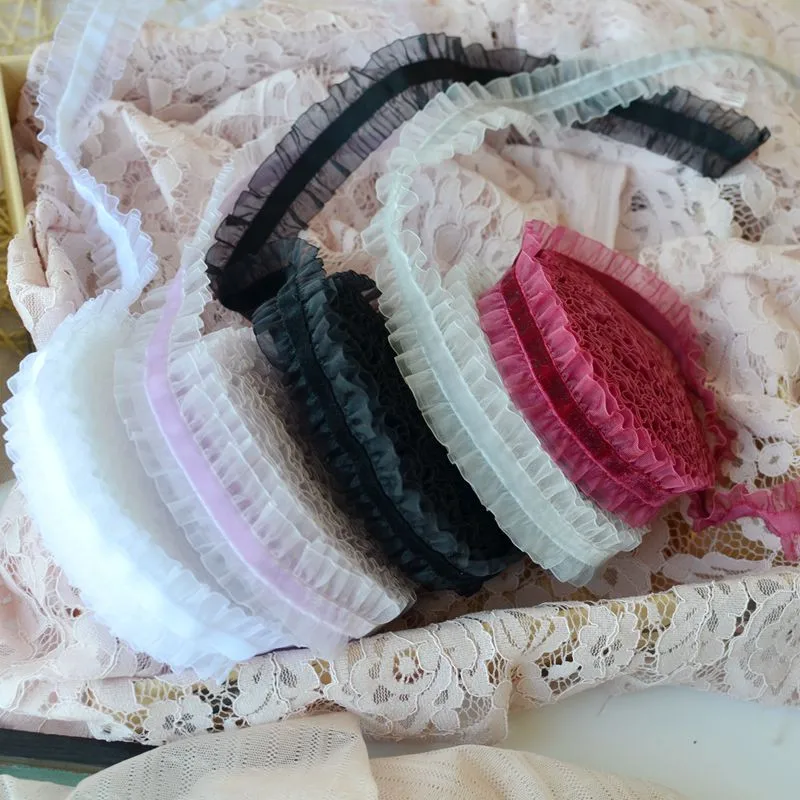 1 м эластичная бархатная Милая Снежная Марля с лентой в виде листьев лотоса