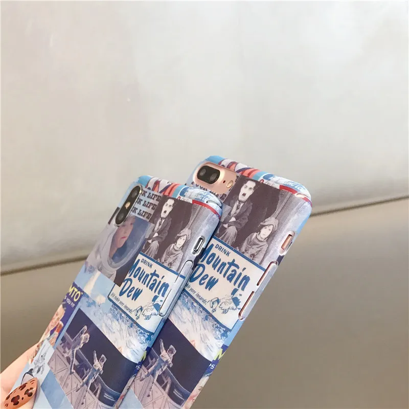 Чехол с рисунком планеты Луны и космоса для iPhone 11 11pro max милый пластиковый чехол 6 6s
