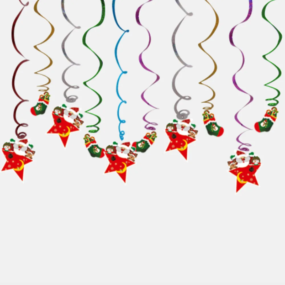 Спиральный кулон в виде Санта Клауса Рождественское украшение для дома