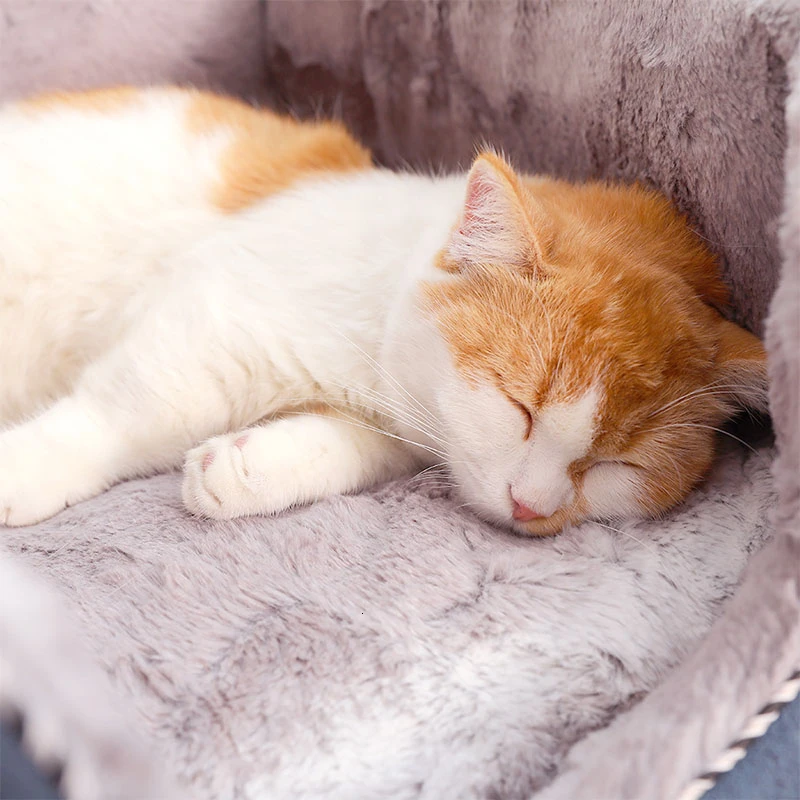 RFWCAK кровать для питомца кошки согревающая Питомник Кровать собаки домик зимний