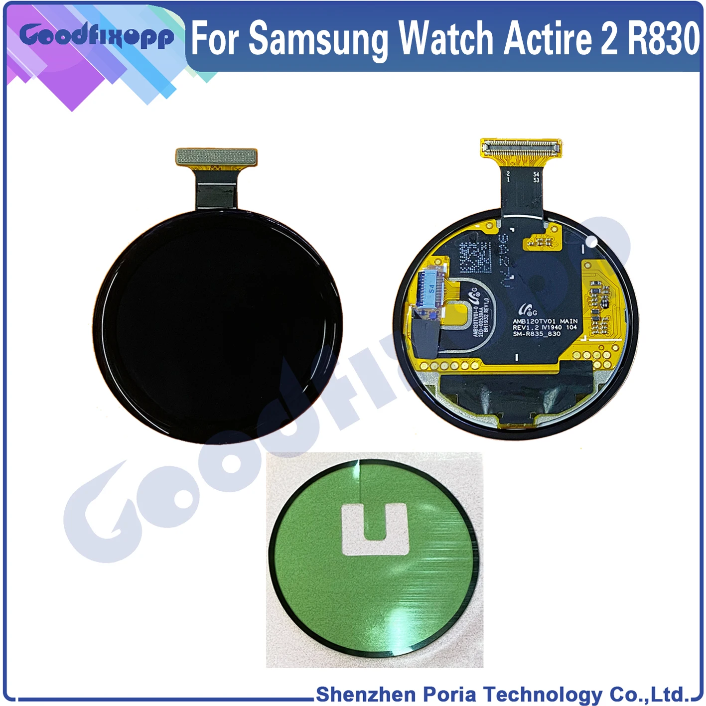 Ceny Oryginalny Wyświetlacz Zegarka Do Zegarka Samsung Active 2 R820 44MM / R830 40MM Wyświetlacz LCD Montaż Ekran Dotykowy Do Samsung Active2