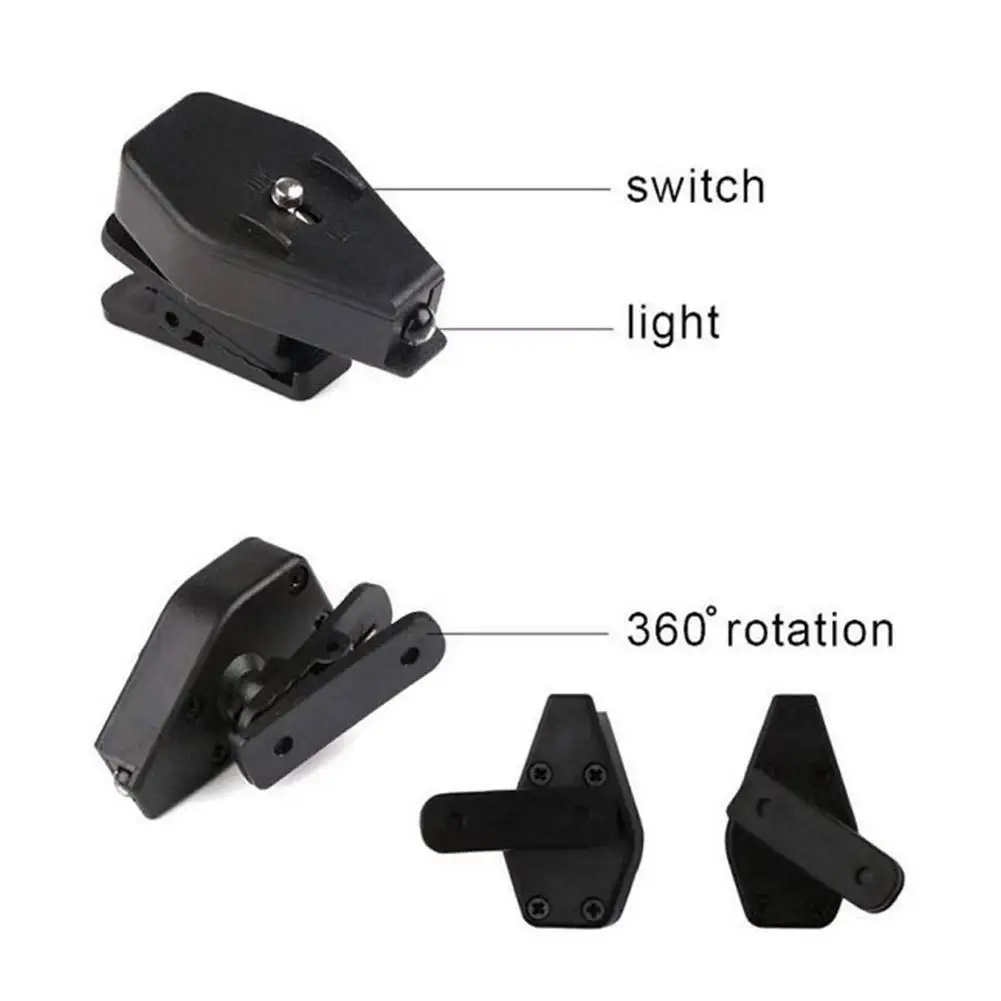 

Flexible Book Reading Lights Night Light For Eyeglass and Tools Mini LED Eyeglass Clip On Universal Portable