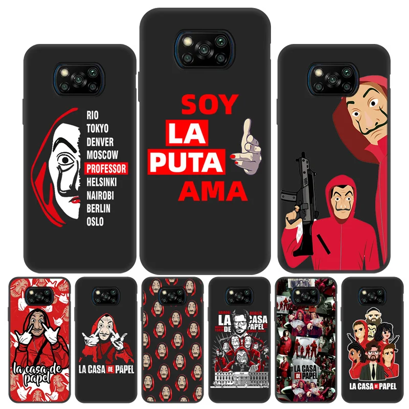 Чехлы La Casa De Papel для Xiaomi Poco X3 Pro чехол Redmi Note 10 PocoX3 NFC M4 F3 GT M3 F1 10S 10Pro чехлы | Мобильные