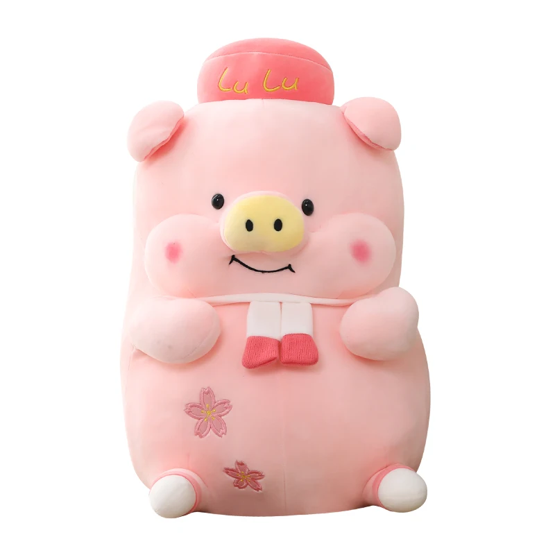 

40/50/60cm Lovely Fat Pink Pig Plush Toy Stuffed Kawaii Animal Piggy Plush Doll Children Appease Toy Gift Birthday Present