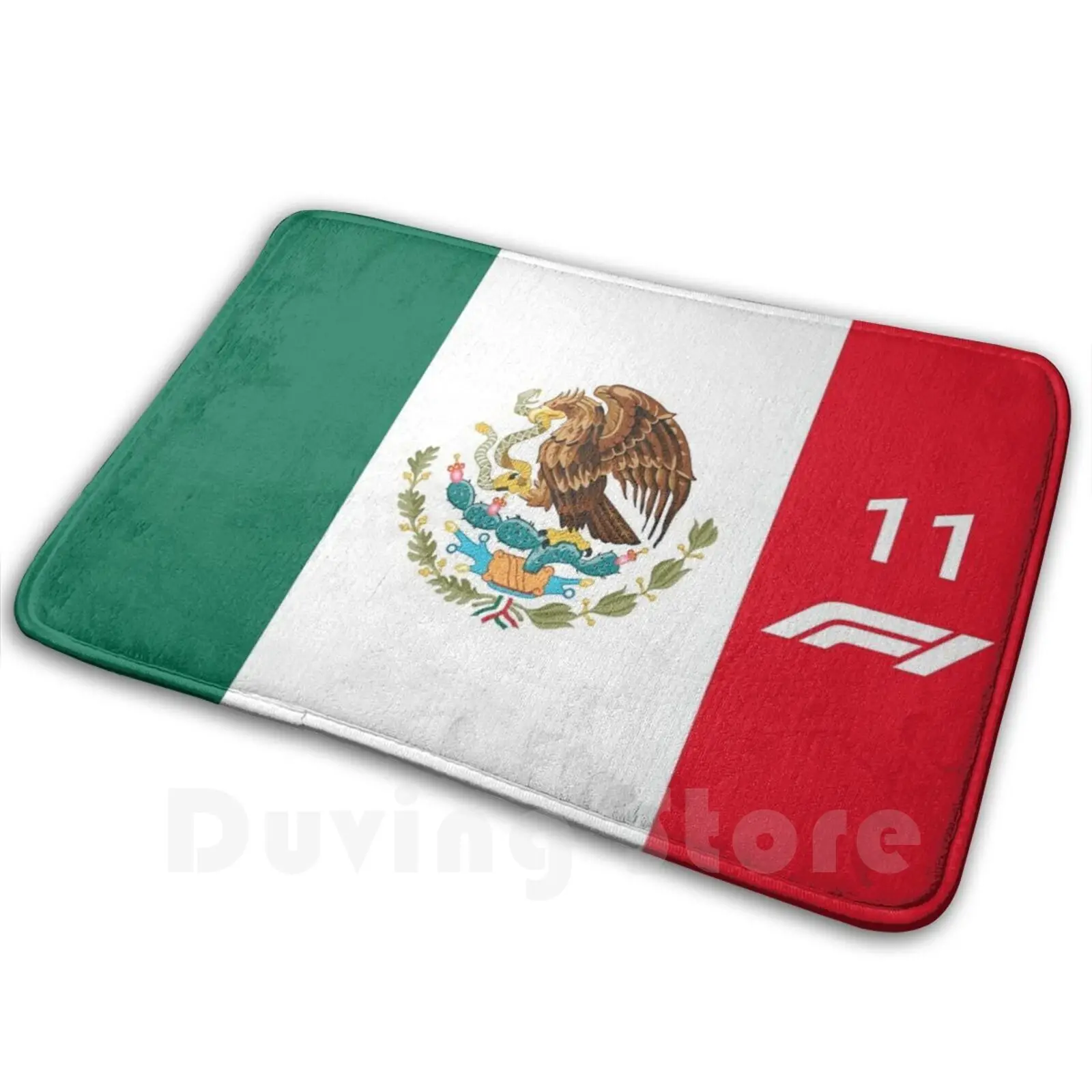 Мексиканский коврик Checo Перес для водителя мягкий шако гоночная точка Мексика