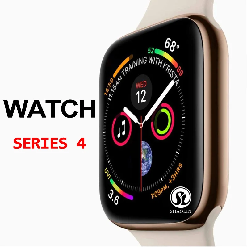 50% off Smart Watch Series 4 смарт-чехол для apple 5 6 7 iPhone Android смартфон монитор сердечного ритма, педометр(красная кнопка