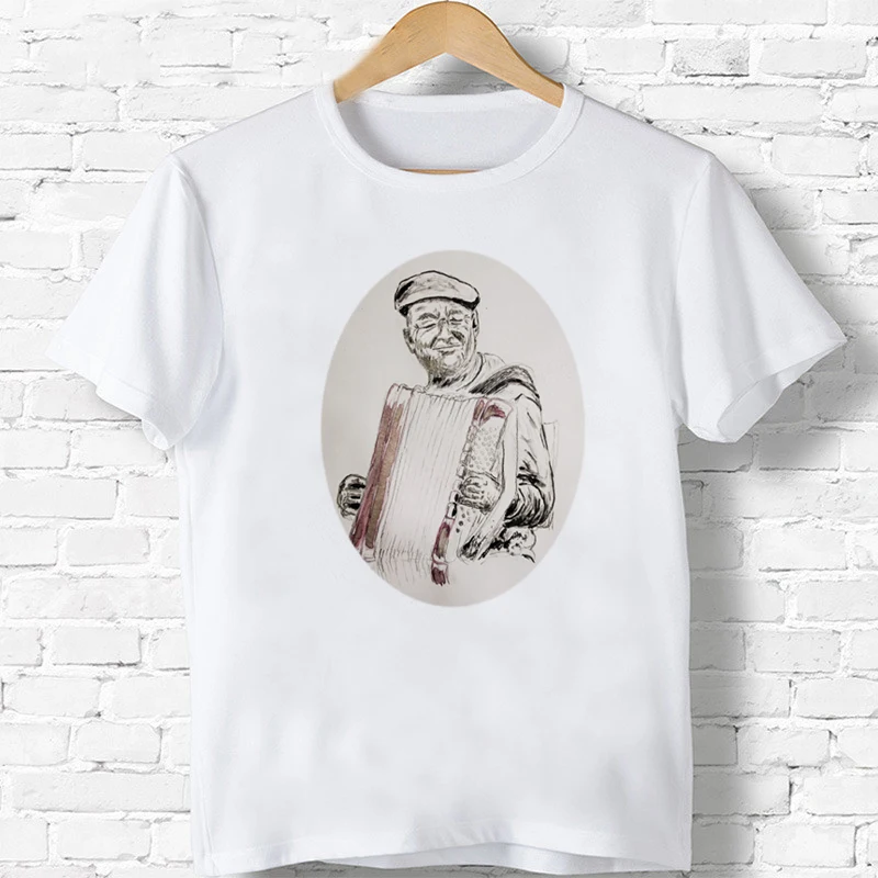 

Детская футболка с героями мультфильма «аккордерист», детские летние футболки для мальчиков и девочек, одежда для маленьких девочек, футбо...