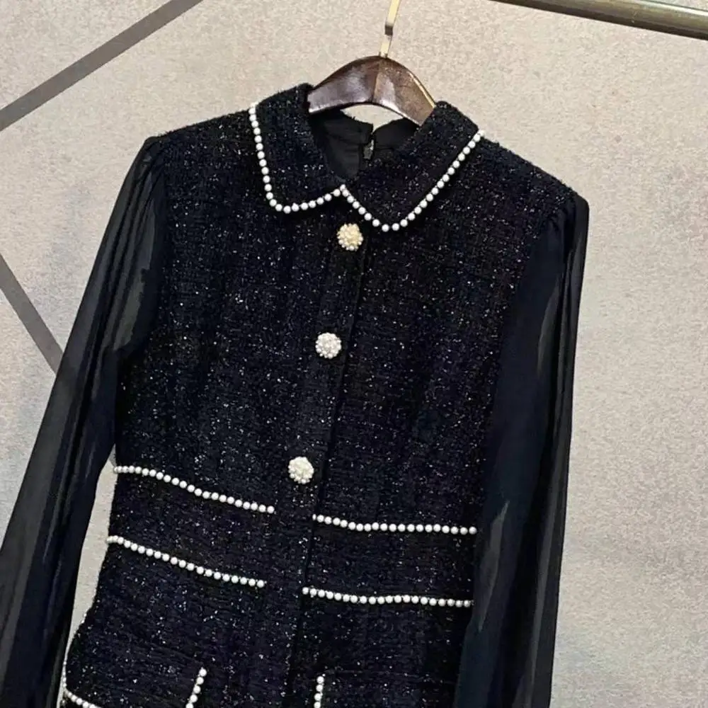 HAMALIEL осень-зима Роскошные трапециевидной формы вечерние платье Новые Подиумные