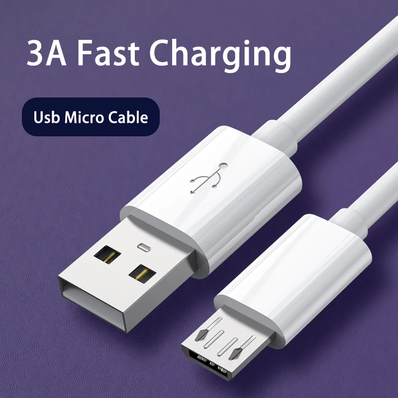 Кабель Micro USB 3 м быстрая зарядка А для планшетов Android Samsung Xiaomi LG Huawei аксессуары