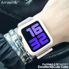 Чехол-бампер для Apple Watch Series 4 5 6 SE 40 мм 44 мм, цветной защитный чехол для iWatch Series 3 2 1 38 мм 42 мм, карамельный цвет